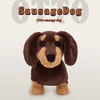 Peluche super douce en forme de chien saucisse, coussin de sommeil, poupée en peluche, cadeau d'anniversaire unisexe