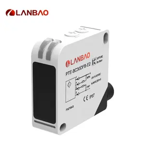 Lanbao מפוזר Refletion כיכר צורת 24-240VAC 10-30VDC הפוטואלקטרי אופטי חיישן