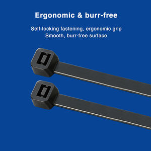 Attaches de câble en nylon 66 de haute qualité, résistantes aux UV, à la corrosion, libérables, avec indice de résistance au feu 94HB, 2,5 mm x 100 mm - Product Image 4