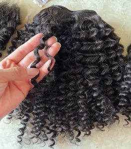 Karo best Quality 12A Grade 100% Virgin Brazilian Hair Super Kinky Curly black hair Double drawn