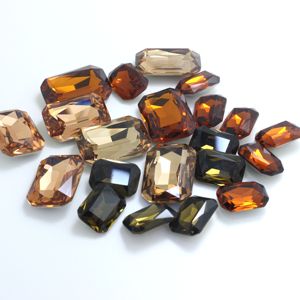 Usine En Gros <span class=keywords><strong>Verre</strong></span> Strass 6*8mm Nail Art Fournitures Cristal Pierre en Vrac - Product Image 4