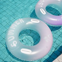 Bouée de natation gonflable pour adulte, épaissie, double chambre à air, anti-retournement, en PVC écologique, jouet aquatique