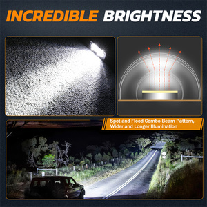 2pcs 40 Wát off road siêu sáng tại chỗ lũ Combo <span class=keywords><strong>LED</strong></span> mương bội Sương Mù Ánh sáng cho xe tải ATV UTV SUV Xe Máy thuyền - Product Image 4
