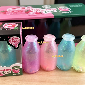 ของเล่นบีบขวดผลไม้ 12 ชิ้น กล่องโชว์ใส ขวดนมกลิตเตอร์ใส ของเล่นบีบคลายเครียด ของขวัญสำหรับเด็กและผู้ใหญ่ - Product Image 5
