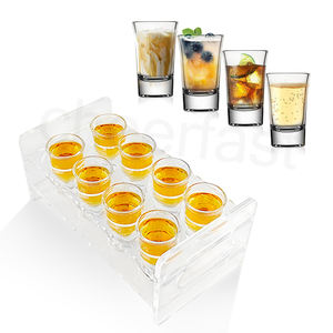 Verres à shot de whisky miniatures de 20 ml, double face, transparents, personnalisables, pour vodka, par le fabricant Cheerfast - Product Image 6