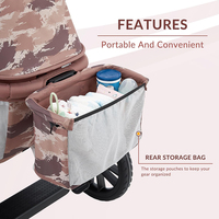 Poussette de voyage légère Morething MTKDDW2, chariot pour bébé, OEM/ODM personnalisable, cadre en acier inoxydable, pliage à une touche, tout-terrain