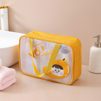 Trousse de Toilette Grande Capacité Personnalisée en PVC/PU avec Fermeture Éclair – Étui de Voyage Mignon pour Articles de Toilette et Maquillage
