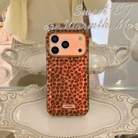 Nouvelle Tendance Coque de Téléphone IMD avec Grande Fenêtre de Visualisation pour iPhone 18 Pro Max 17 16 15, Motif Caméléon Léopard Style Ins