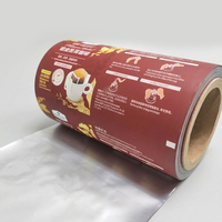 Film laminé imprimé sur mesure pour emballage de sachets de café filtre en plastique, sachets de snacks, sachets de poudre, film en rouleau pour emballage.