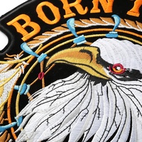Broderie de vêtements de moto Animal Aigle Grande Taille Écusson de support à repasser