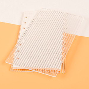 Nuevo Anillador DIY de 6 Anillas Redondas de Metal Dorado Impermeable para Hojas Sueltas, con Papeles Interiores Forrados, A5 <span class=keywords><strong>A6</strong></span>, Cubierta Transparente de Acrílico para Cuaderno - Product Image 4