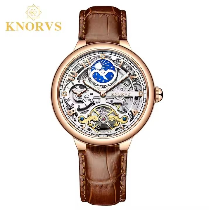 Thinnest Most Accurate Black Luxury Chinese Automatic Mechanical Watches  Entry Level