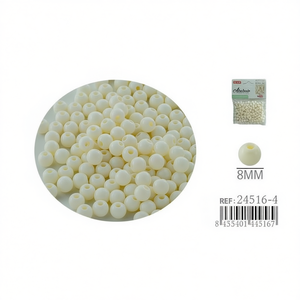 Perline Ilan Abalorio 8mm in Tinta Unita per Creazione di Gioielli - Product Image 2