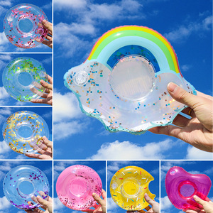 Festival Party PVC gonflable porte-gobelet flottant porte-boissons jouets pour les fêtes <span class=keywords><strong>de</strong></span> piscine et les <span class=keywords><strong>matelas</strong></span> d'eau barres flottantes - Product Image 2