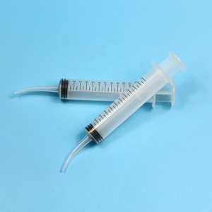 Aguja curva precurvada desechable de 12 ml para uso dental, <span class=keywords><strong>jeringa</strong></span> utilitaria curva - Product Image 4
