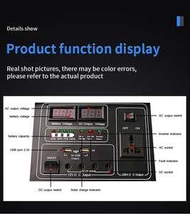 1000W Portable Solar With Solar Power System for Home Solar Systems DC12-18V AC 220V/100V - Product Image 4