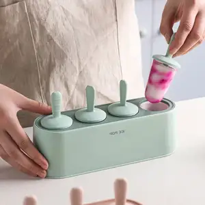 DIY鱼硅胶冰模创意冰棒模具食品级新奇硅胶冰激凌棒模具/