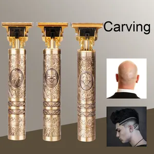 Cortadora de pelo eléctrica al por mayor, máquina de afeitar, cuchilla de acero inoxidable, herramienta de corte de pelo francés con alimentación USB para uso doméstico - Product Image 5
