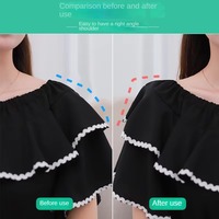 Coussinets de protection/invisibleÉpaulettes silicone auto-adhésif antidérapant étroit unisexe détachable droit dames filles sous-vêtements