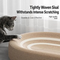 Griffoir pour chat en sisal moderne et luxueux avec balle, écologique, durable et résistant à l'usure, pour une utilisation en intérieur, pour que les chats jouent et se reposez