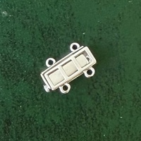 Entretoises à double boucle en argent S925 pour bracelet et collier