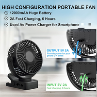 Mini ventilateur avec veilleuse Led Usb Rechargeable lumière d'appoint ventilateur de bureau lampe de Table Portable ventilateur Variable