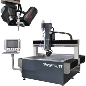 Cnc gạch cắt gốm máy bay phản lực nước gần tôi 5 trục 10 độ bù Máy cắt