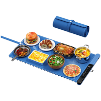 Nouveau produit : Plateau chauffant pliable en silicone, tapis chauffant électrique pour aliments, tapis chauffant pour aliments avec température réglable