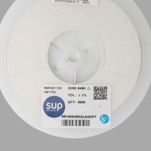 Manufacturer Direct RR1608 0603L6493FT 0603 1608 Resistors Chip Resistors SMD Resistors 649Kohm 1% 1/10W Thick Film Resistor - Product Image 1