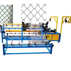 Prix de la machine de clôture à maillon de chaîne en maille de diamant galvanisé entièrement automatique à grande vitesse