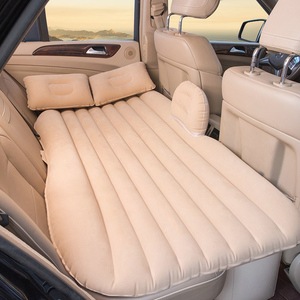 Cama Inflable para Auto con Logotipo Personalizado, Bomba de <span class=keywords><strong>Aire</strong></span>, 2 Almohadas, Plegable, PVC Flocado, Colchón de <span class=keywords><strong>Aire</strong></span> para Camping, Asiento Trasero de Auto - Product Image 1
