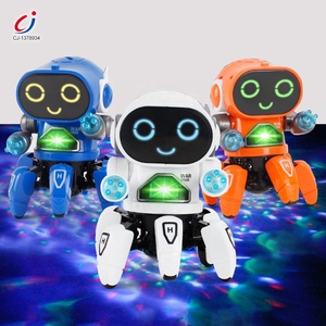 <span class=keywords><strong>Robot</strong></span> <span class=keywords><strong>interactif</strong></span> amusant Chengji, dessin animé éducatif avec éclairage et musique, <span class=keywords><strong>robot</strong></span> marcheur à six griffes fonctionnant sur piles pour enfants - Product Image 6