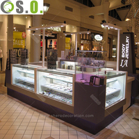 Kiosque de bijoux design et libre, table d'exposition pour magasin et centre commercial