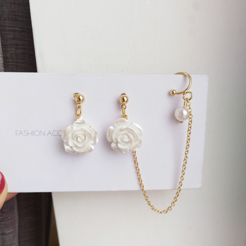 Stud Cute Surgical Wholesale Set Plastic Filled Gold Plated Waterproof Hooks Snap Hypoallergenic Earrings