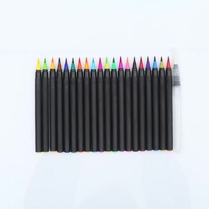 Professionnel nouveau Style forme triangulaire aquarelle stylo ensemble coloré peinture marqueur stylos aquarelle pinceau stylo en plastique pour l'art - Product Image 6