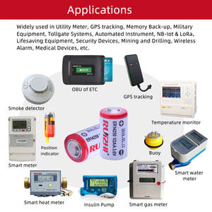 Reemplace la batería LS14250 para medidor de gas/agua/eléctrico <span class=keywords><strong>Toll</strong></span> RFID Batería ER14250 ER1/2AA ER3 3,6 V Batería de litio - Product Image 5
