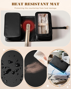 Hair Tools Travel Bag With Heat Resistant Mat Hair Tool Organizer For Multi-Stylers And Hair Dryer - Product Image 5