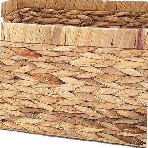 Cesto portaoggetti da 60L, Cesto di vimini per fiori, Cesto rosso in rattan, Cesto portaoggetti per cameretta, Cesto porta asciugamani da piscina, Cesti vuoti per frutta, Cesti, Cesto stile Luftwaffe - Product Image 4