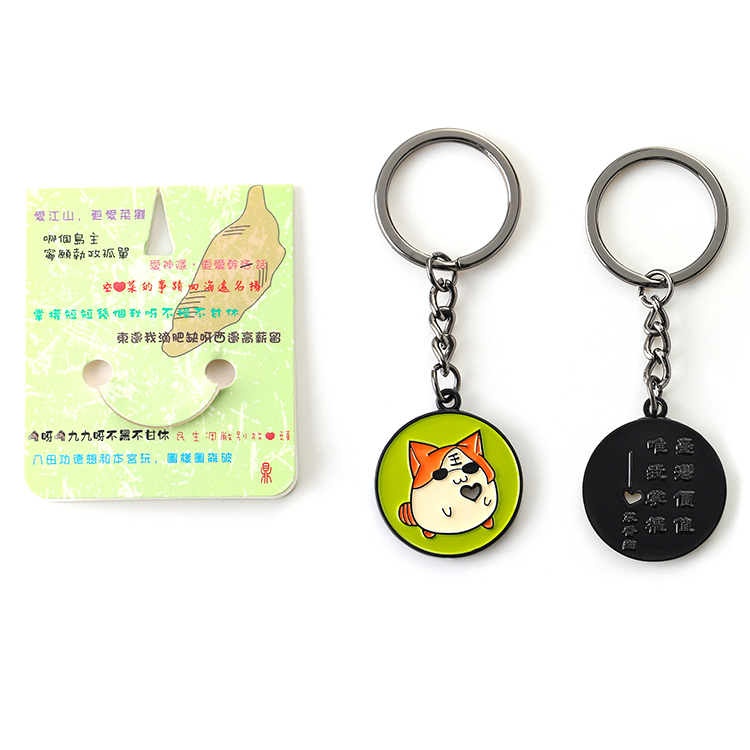Keychain avec la carte de support