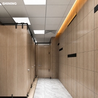 Panneau HPL antibactérien, ignifuge et imperméable, stratifié compact pour la partitionnement des espaces publics, hôpitaux, hôtels et cuisines