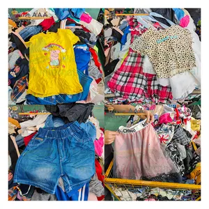 Kingaaaa vip الصيف الفتيات الاطفال الاطفال ملابس مستعملة كوريا ملابس بالة للأطفال