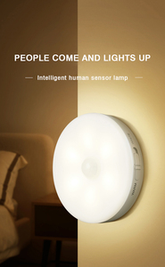 Motion Sensor Light Indoor Battery Operated LED Closet <strong>Night</strong> Light 3M Adhesive Magnetic for Hallway Closet Wireless Sensor <strong>Night</strong> - Product Image 2