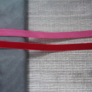 9.5mm <strong>Red</strong> Velvet Webbing Band Factory Wholesale Accessories <strong>Elastic</strong> Tape - Product Image 2