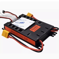 Boîtier d'alimentation PDB Rccskj 2102 Mini Servo Section Board 8 entrées / 16 sorties pour avion RC à essence avec coupe-circuit
