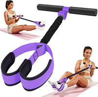 Equipo de Entrenamiento para el Hogar, Pedal para Ejercicios, Cuerda Elástica, Banda de Resistencia para Yoga, Estiramiento, Abdomen, Cintura, Piernas y Brazos
