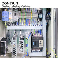 Machine d'emballage automatique ZONESUN ZS-FKC4650 pour la fermeture de boîtes en carton et l'étiquetage de feuilles continues