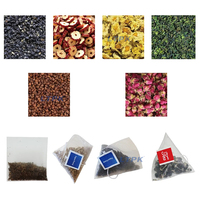 Machine d'emballage de sachets de thé triangulaires et plats en nylon avec doseur de volume par tasse pour le thé vert, noir et les infusions florales