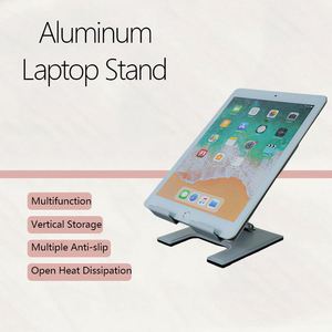 Support portable pliable ergonomique et robuste pour tablette et ordinateur portable, avec angle de vision réglable, antidérapant, sans écran, modèle 2025 - Product Image 2