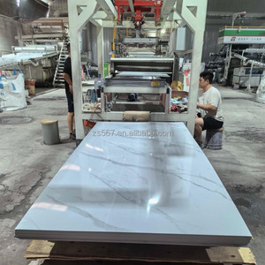 Plaques et feuilles décoratives en <span class=keywords><strong>PVC</strong></span> <span class=keywords><strong>imitation</strong></span> <span class=keywords><strong>marbre</strong></span> imperméables pour cuisine, salle de bain, salle de sport - Tailles 4 pieds et 8 pieds - Product Image 3