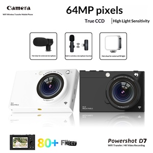 กล้องดิจิตอล D7 HD ความละเอียดสูง 64 ล้านพิกเซล พร้อมฟังก์ชั่นเซลฟี่ ดีไซน์ย้อนยุค รองรับ WiFi แบตเตอรี่ลิเธียม หน้าจอ 2-3 นิ้ว ถ่ายวิดีโอได้ เหมาะสำหรับนักเรียน พร้อมเซ็นเซอร์ - Product Image 5